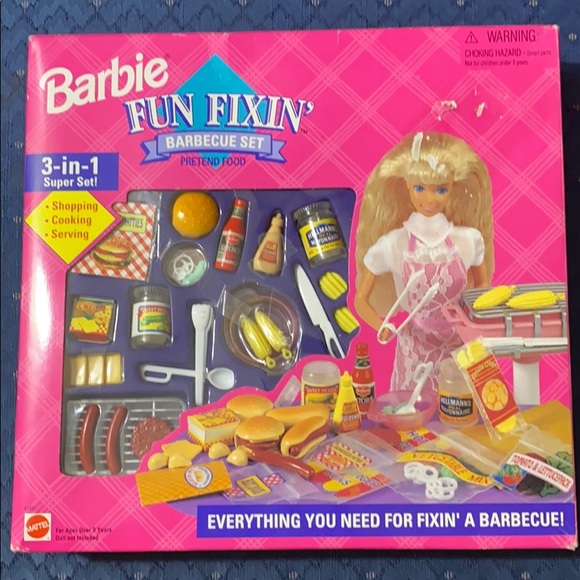 barbie barbecue playset